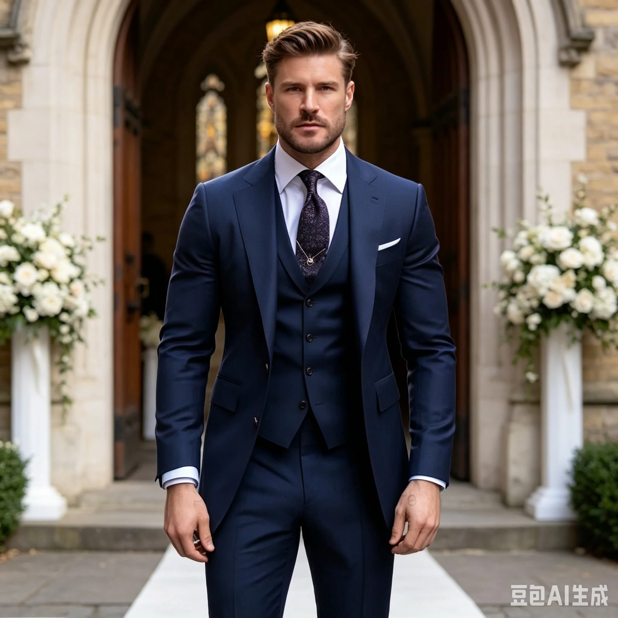 High Quality Navy Blue Men Suits Slim Fit Wedding 3 Piece Tuxedos Jacket Vest Pants Sets for Business Party Elegant Men Clothing
High Quality Navy Blue Men Suits Slim Fit Wedding 3 Piece Tuxedos Jacket Vest Pants Sets for Business Party Elegant Men Clothing