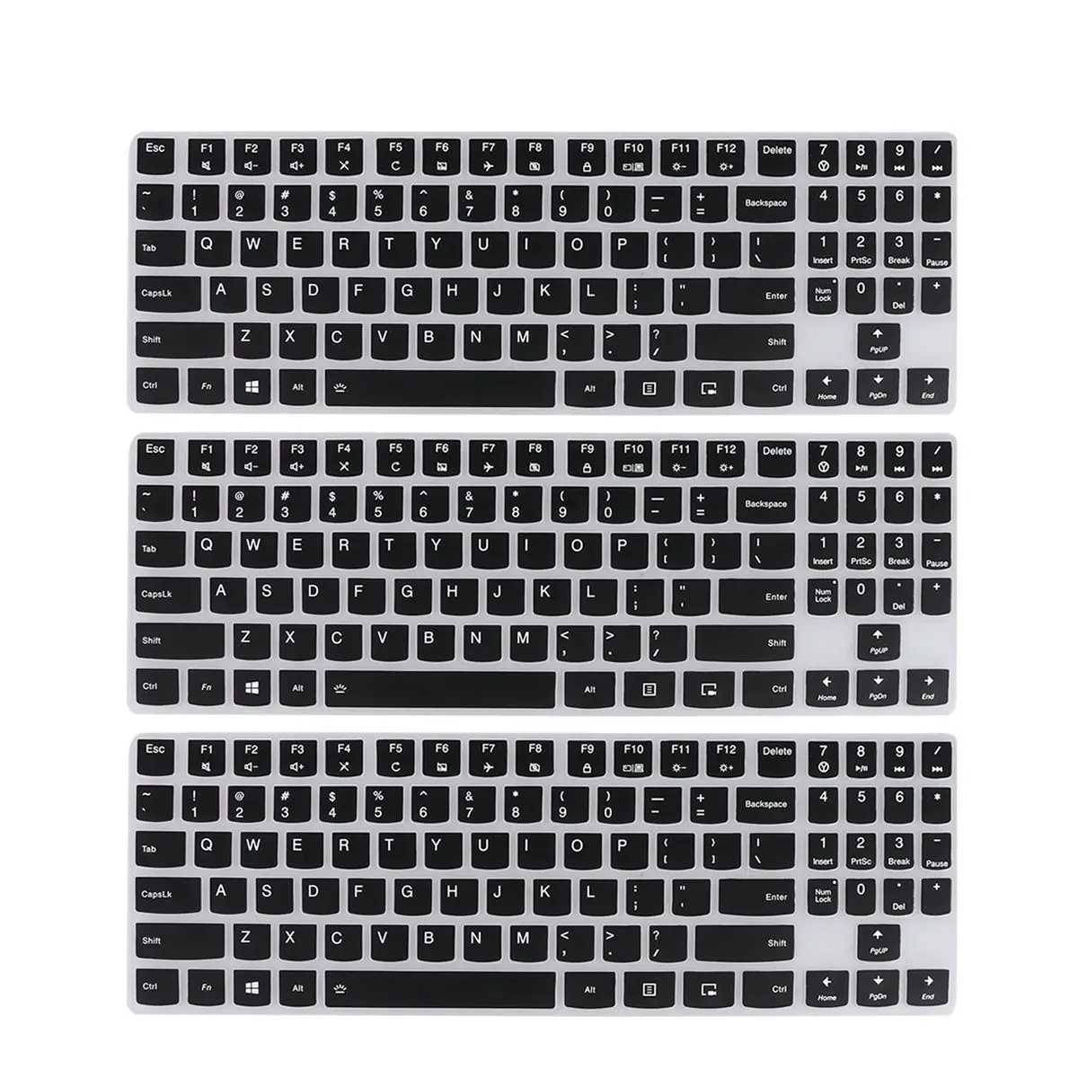 3pcs 15.6 Inches Keyboard Protector Silicone Keyboard Protective Cover Compatible for Laptop R720 (Black)
3pcs 15.6 Inches Keyboard Protector Silicone Keyboard Protective Cover Compatible for Laptop R720 (Black)
