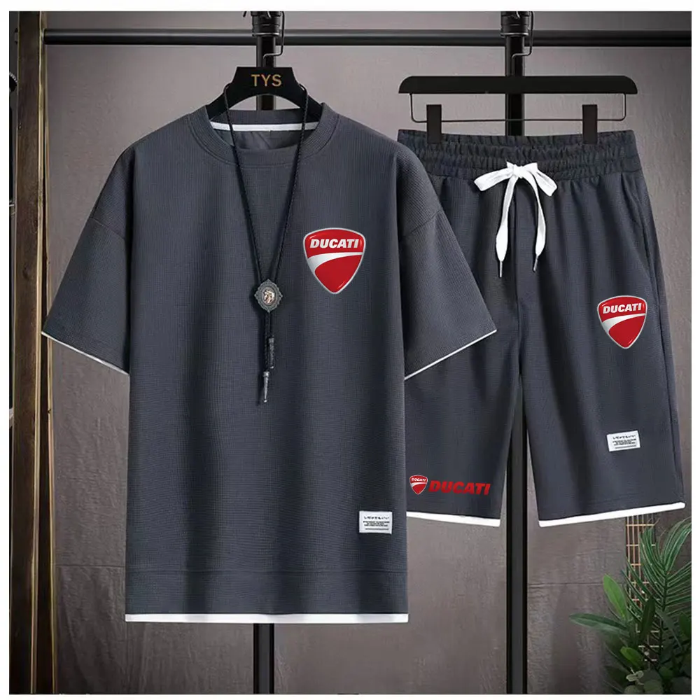 2026 Motorcycle Racing Enthusiast Ducati Men's Summer T-Shirt and Sports Shorts Set Comfortable and Breathable Casual Clothing
2026 Motorcycle Racing Enthusiast Ducati Men's Summer T-Shirt and Sports Shorts Set Comfortable and Breathable Casual Clothing