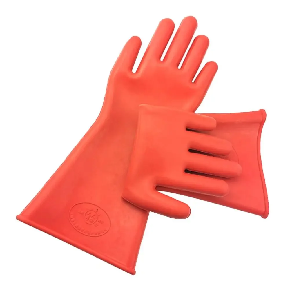 Red Electrician Insulating Gloves Rubber 5KV Insulation Mittens Anti-Electricity Withstanding Voltage 220V Work Safe Gloves
Red Electrician Insulating Gloves Rubber 5KV Insulation Mittens Anti-Electricity Withstanding Voltage 220V Work Safe Gloves