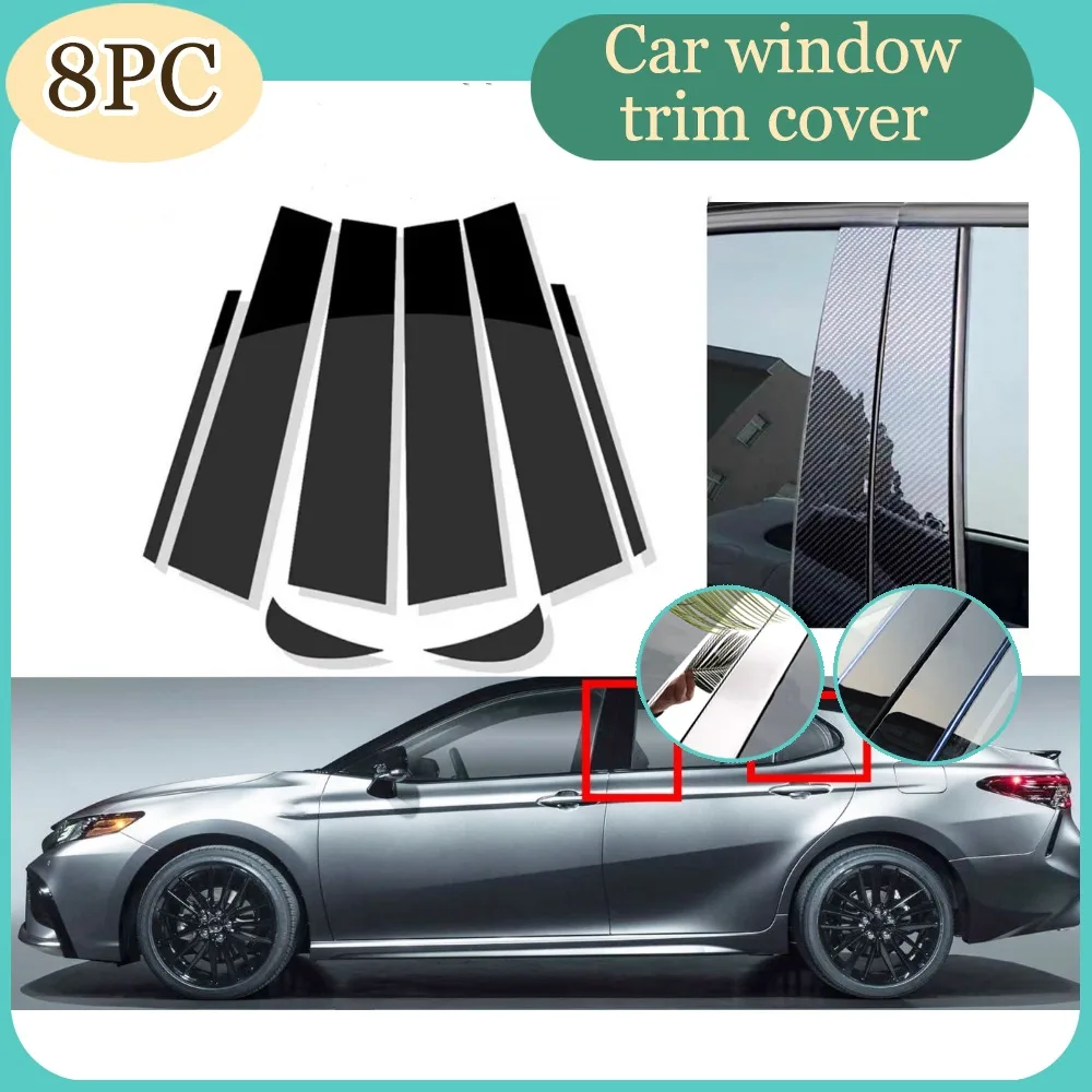 Fit For Toyota Camry 2018 2019 2020 2021 2022 8pcs Silver Carbon Glossy Black Pillar Posts Trim Door Decal Sticker Window Cover
Fit For Toyota Camry 2018 2019 2020 2021 2022 8pcs Silver Carbon Glossy Black Pillar Posts Trim Door Decal Sticker Window Cover