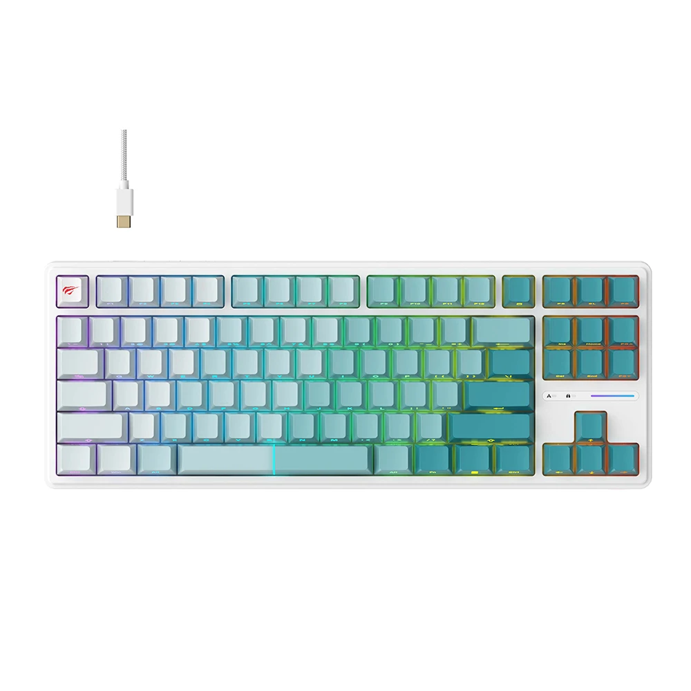 Havit KB901L 88-клавишная компьютерная USB-проводная игровая клавиатура с радужной светодиодной подсветкой, механическая игровая клавиатура с подсветкой для ПК
Havit KB901L 88-клавишная компьютерная USB-проводная игровая клавиатура с радужной светодиодной подсветкой, механическая игровая клавиатура с подсветкой для ПК