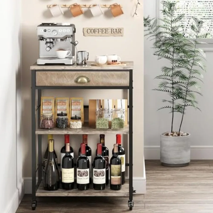 Coffee Bar Cabinet with Storage, 3 Tier Coffee Bar Carts for The Home Buffets and Sideboards, Coffee Station Corner Table with
Coffee Bar Cabinet with Storage, 3 Tier Coffee Bar Carts for The Home Buffets and Sideboards, Coffee Station Corner Table with