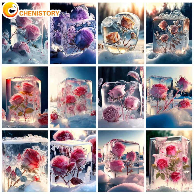 CHENISTORY DIY Oil Painting By Numbers Kits For Adults Landscape Pictures By Numbers Glass Rose HandPainted Wall Paint Decor
CHENISTORY DIY Oil Painting By Numbers Kits For Adults Landscape Pictures By Numbers Glass Rose HandPainted Wall Paint Decor