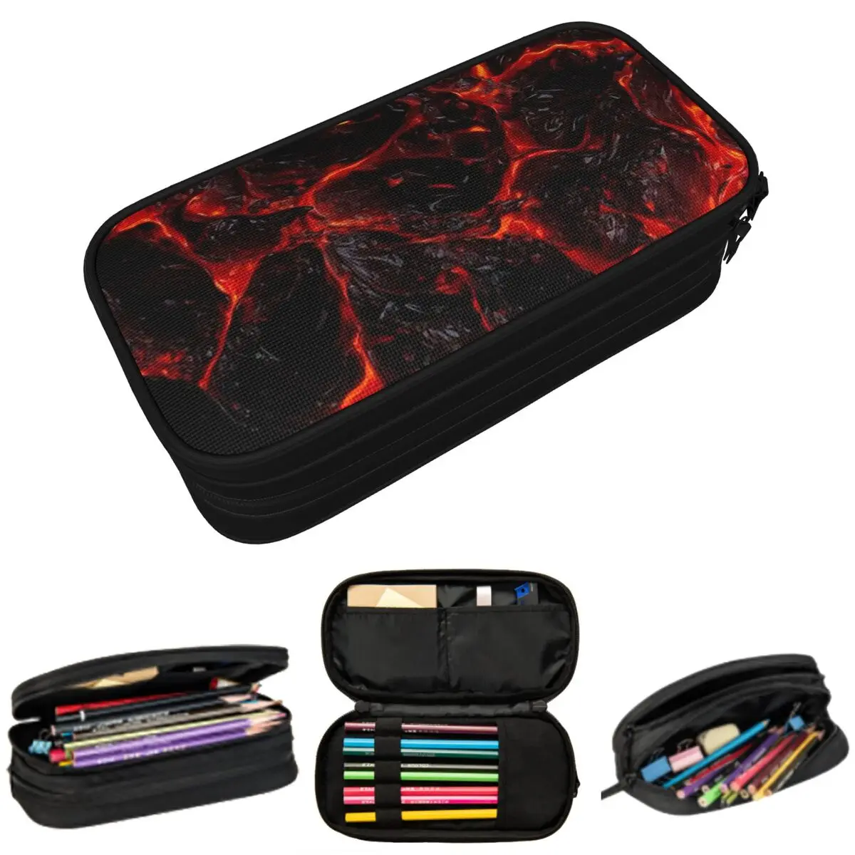 Magma Volcano Lava Fire Pencil Case for Studen Gifts Pen Box Pencil Bag Stationery Supplies Pen Holder Bag
Magma Volcano Lava Fire Pencil Case for Studen Gifts Pen Box Pencil Bag Stationery Supplies Pen Holder Bag