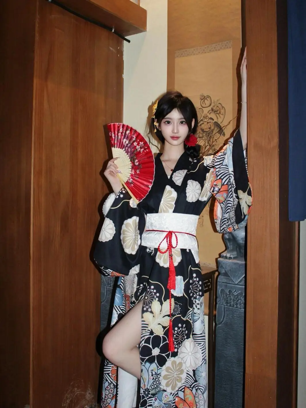 Traditional Japanese School orm Cherry Blossom Print Dr Photoaphy Costume Women's Ethnic Wear Stage Costume
Traditional Japanese School orm Cherry Blossom Print Dr Photoaphy Costume Women's Ethnic Wear Stage Costume