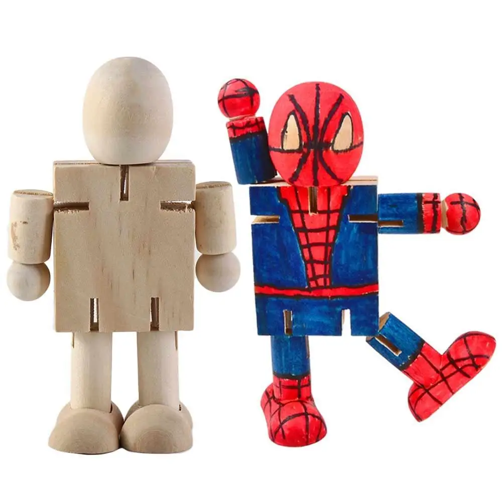 Handicraft Toy DIY White Blank Wooden Robot Doll Graffiti Robot Graffiti Puppet Craft Toy Wooden White Handicraft Toy Boy Kids
Handicraft Toy DIY White Blank Wooden Robot Doll Graffiti Robot Graffiti Puppet Craft Toy Wooden White Handicraft Toy Boy Kids