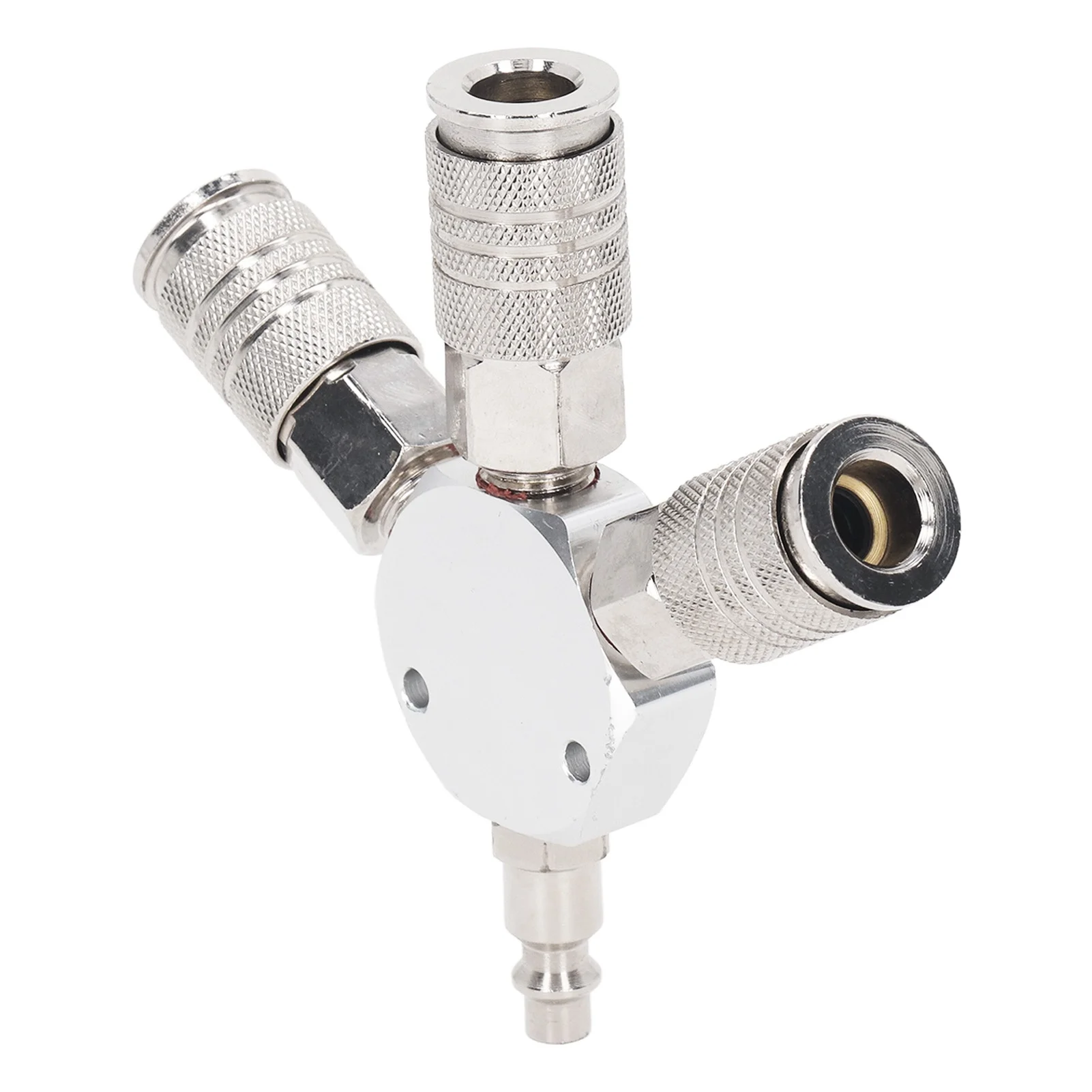 3 Way Air Splitter 1/4 Inch NPT Male Thread 3 Way Manifold Aluminum Alloy Pneumatic Fitting for Industrial
3 Way Air Splitter 1/4 Inch NPT Male Thread 3 Way Manifold Aluminum Alloy Pneumatic Fitting for Industrial