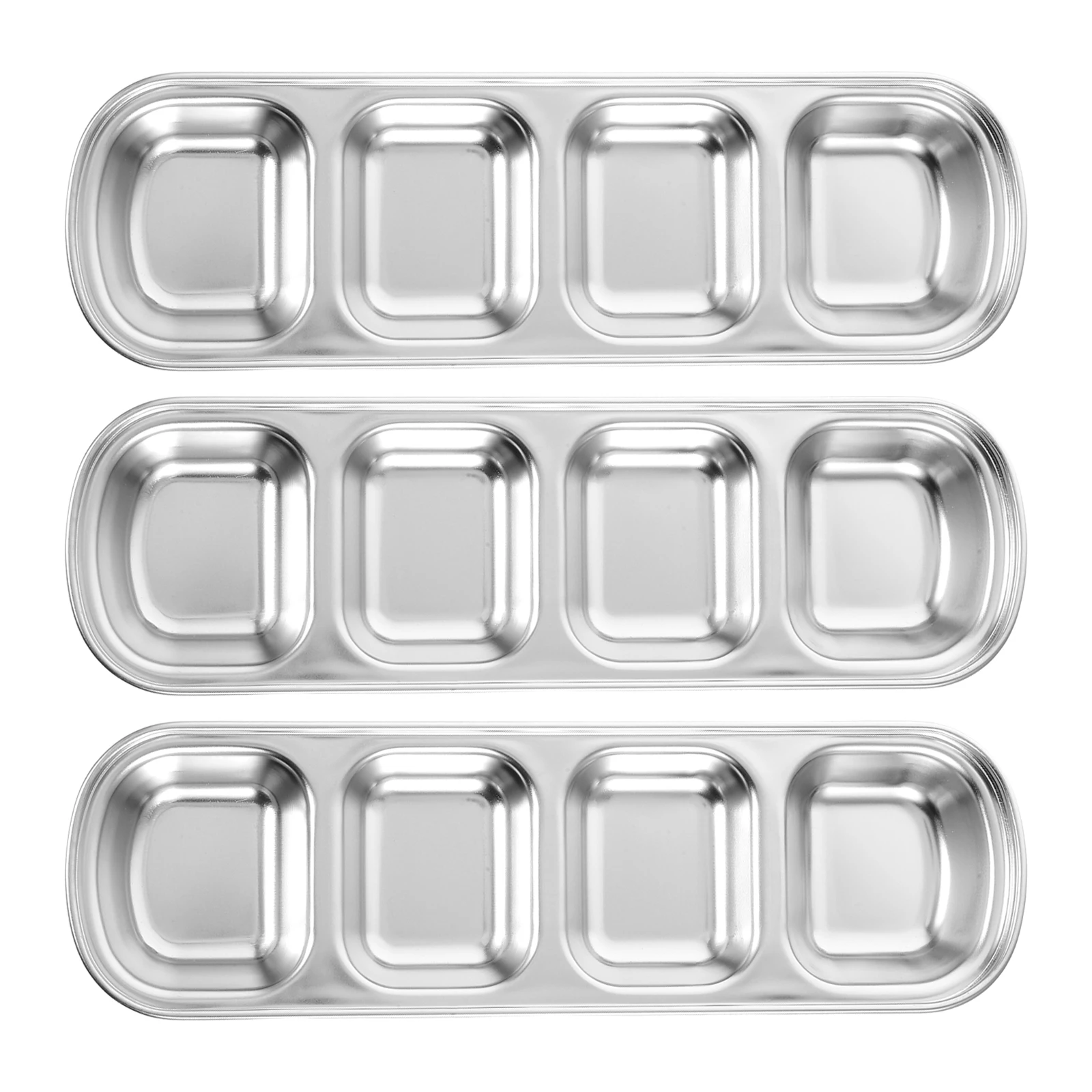 3pcs Seasoning Dish Stainless Steel Sauce Bowl Flavor Plates Divided Serving Dishes Easy Clean Home Restaurant
3pcs Seasoning Dish Stainless Steel Sauce Bowl Flavor Plates Divided Serving Dishes Easy Clean Home Restaurant