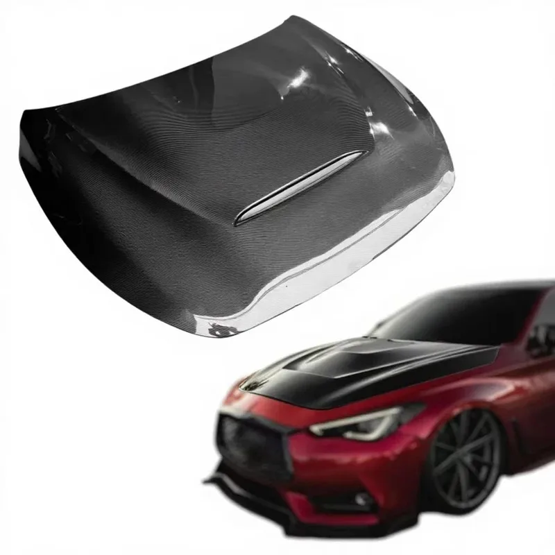 Modified GTS Style Carbon Fiber Engine Hood for Q60
Modified GTS Style Carbon Fiber Engine Hood for Q60