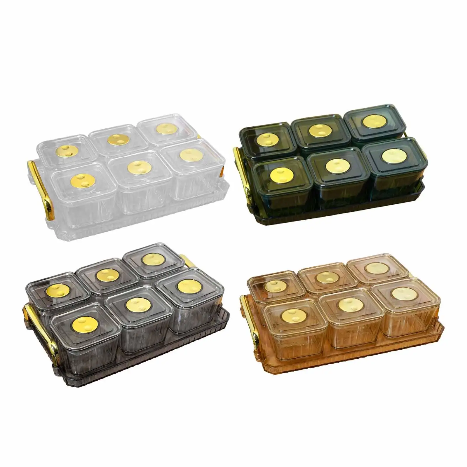 Divided Dried Fruit Tray with Lids Luxury Serving Platter Condiment Tray for Dining Room Living Room Seasoning
Divided Dried Fruit Tray with Lids Luxury Serving Platter Condiment Tray for Dining Room Living Room Seasoning