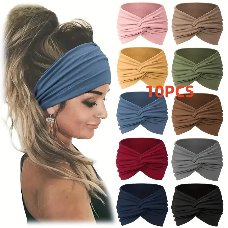 10PCS Wide and Soft Women's Headbands and Hair Accessories, 2024 Bohemian New Fashion Headbands, Elastic Sports Yoga Headbands
10PCS Wide and Soft Women's Headbands and Hair Accessories, 2024 Bohemian New Fashion Headbands, Elastic Sports Yoga Headbands