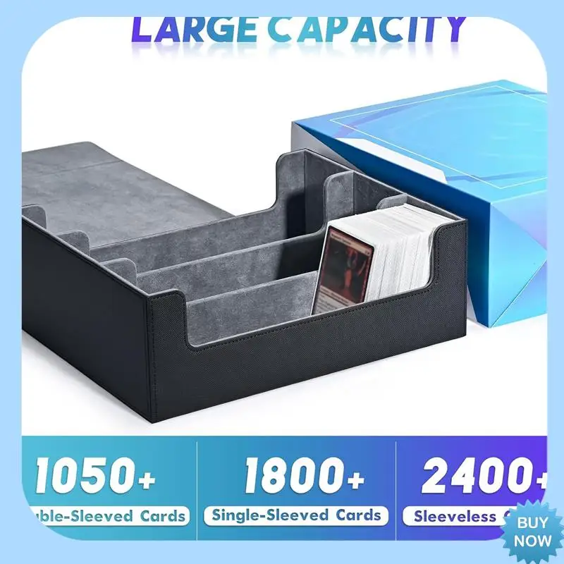 A47Z Card Storage Box For Trading Cards, Magnetic Closure Card Holder Top Side-Loading Deck Case Game Cards Box Black+Blue Durab
A47Z Card Storage Box For Trading Cards, Magnetic Closure Card Holder Top Side-Loading Deck Case Game Cards Box Black+Blue Durab