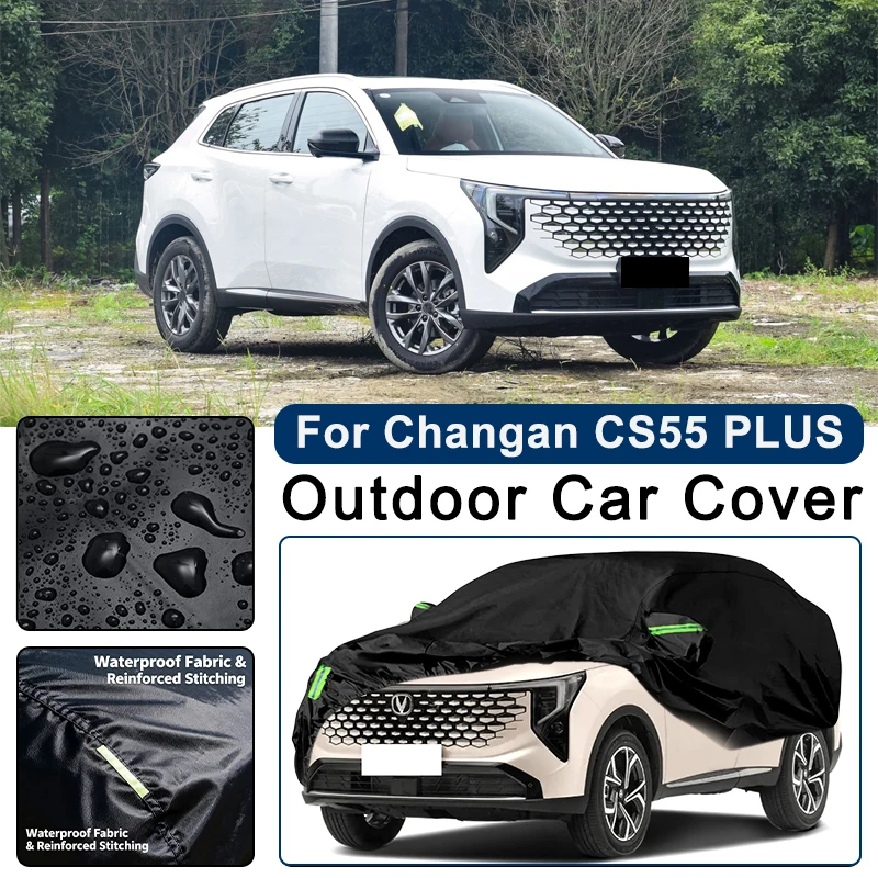 Outdoor Car Cover Waterproof Dustproof UV Sun Protection, Full Car Protector Exterior Accessory For Changan CS55 PLUS 2019-2026
Outdoor Car Cover Waterproof Dustproof UV Sun Protection, Full Car Protector Exterior Accessory For Changan CS55 PLUS 2019-2026