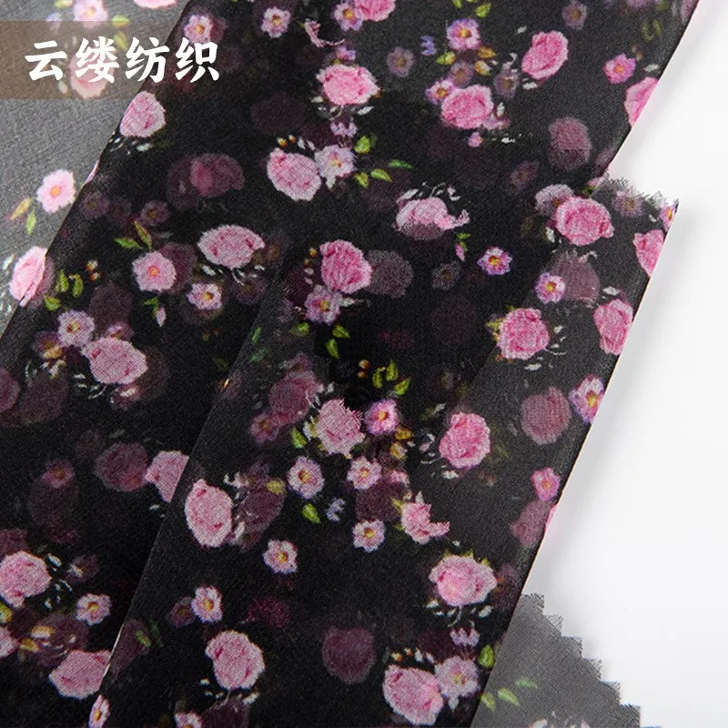 Silk Georgette matte pink fabric soft and skin-friendly design fashionable floral women's
Silk Georgette matte pink fabric soft and skin-friendly design fashionable floral women's