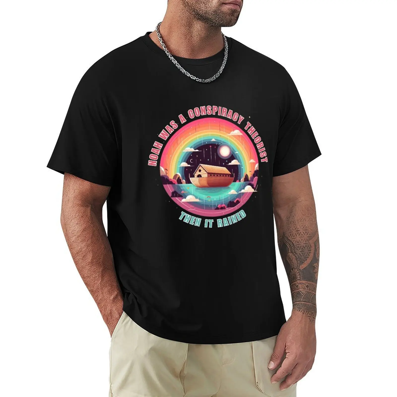 Noah was a Conspiracy Theorist then it Rained T-Shirt Summer Casual Loose T-Shirt
Noah was a Conspiracy Theorist then it Rained T-Shirt Summer Casual Loose T-Shirt