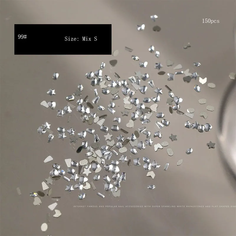 White Clear different shaped Crystal Sleek Rhinestone 3D Manicure Nail Art Decoration Charms Jewelry 100-500pcs
White Clear different shaped Crystal Sleek Rhinestone 3D Manicure Nail Art Decoration Charms Jewelry 100-500pcs