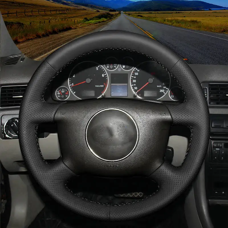 Car Braid On The Steering Wheel Cover for Audi A2 8Z A3 8L Sprotback A4 B5 B6 Avant A6 C5 A8 D2 S4 1997-2006 Braiding Covers
Car Braid On The Steering Wheel Cover for Audi A2 8Z A3 8L Sprotback A4 B5 B6 Avant A6 C5 A8 D2 S4 1997-2006 Braiding Covers