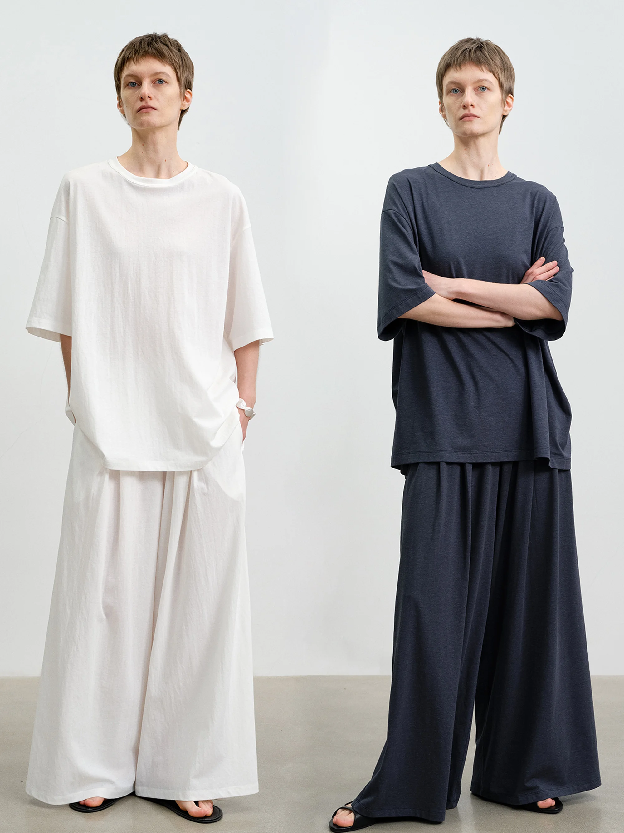 Silavie Spring Casual Women's Silk Linen Cotton T-Shirt Wide Leg Pants Loose Fit Half Skirt Set Comfortable Breathable
Silavie Spring Casual Women's Silk Linen Cotton T-Shirt Wide Leg Pants Loose Fit Half Skirt Set Comfortable Breathable