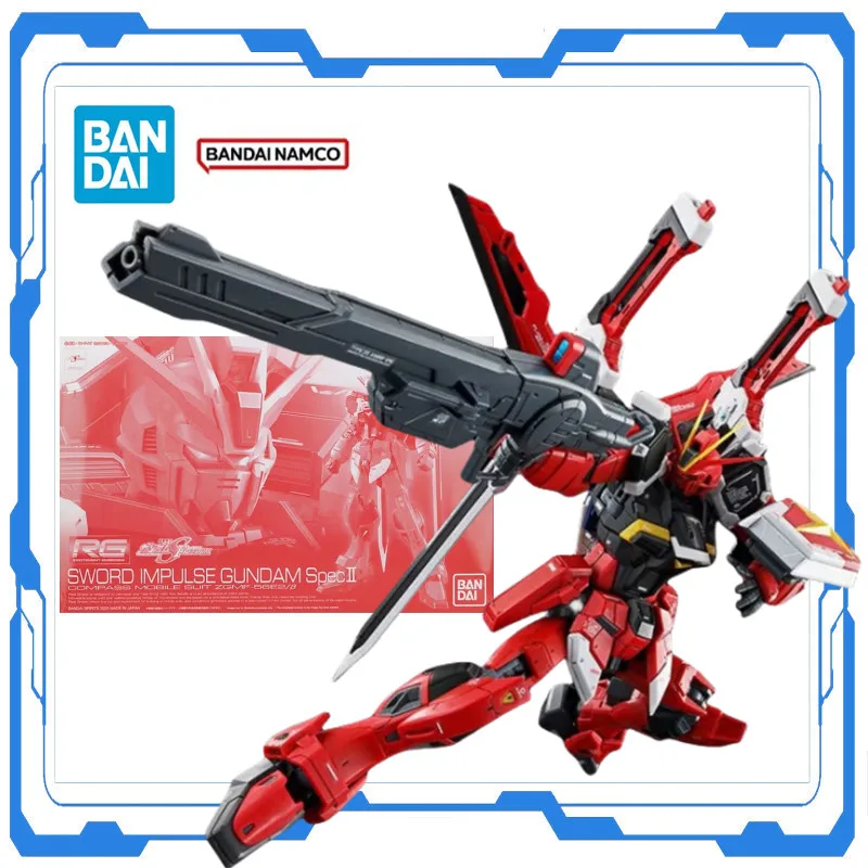 Bandai Genuine Gundam Original RG 1/144 Sword Impulse Gundam Spec 2 Anime Assembly Model Kit Figure Action Desktop Ornament Toys
Bandai Genuine Gundam Original RG 1/144 Sword Impulse Gundam Spec 2 Anime Assembly Model Kit Figure Action Desktop Ornament Toys