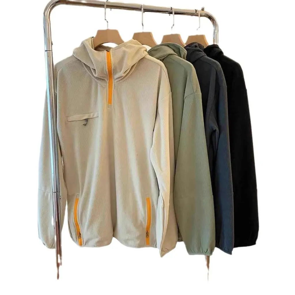Men's Urban Function Outdoor Corn Lattice P Velvet Hooded Half Zipper Base Sweater for Autumn And Winter
Men's Urban Function Outdoor Corn Lattice P Velvet Hooded Half Zipper Base Sweater for Autumn And Winter