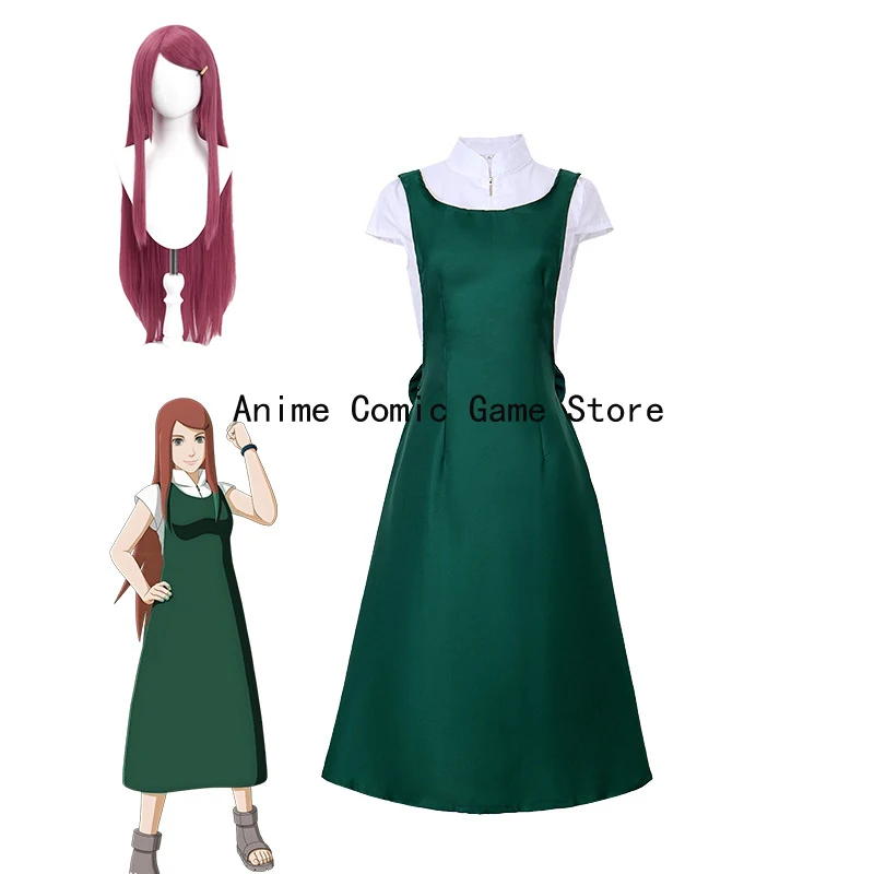 Anime Uzumaki Kushina Cosplay Costume Green Long Dress Shirt Uniform Woman Sexy Halloween Carnival Suit
Anime Uzumaki Kushina Cosplay Costume Green Long Dress Shirt Uniform Woman Sexy Halloween Carnival Suit