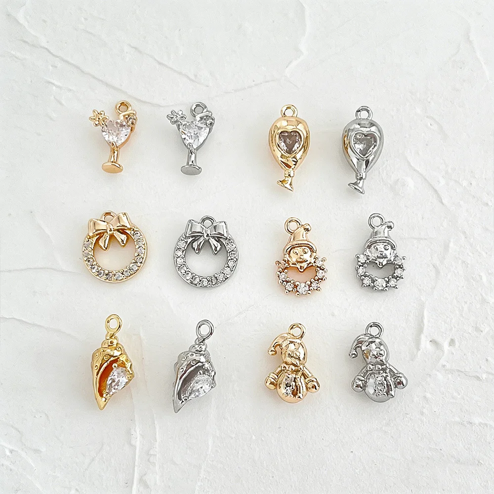 Декоративные подвески DIY/Медные кулоны/Формы: ракушка, снеговик, бантик/Ручная работа/Настоящее золотое покрытие/Ювелирные аксессуары # 196132
Декоративные подвески DIY/Медные кулоны/Формы: ракушка, снеговик, бантик/Ручная работа/Настоящее золотое покрытие/Ювелирные аксессуары # 196132