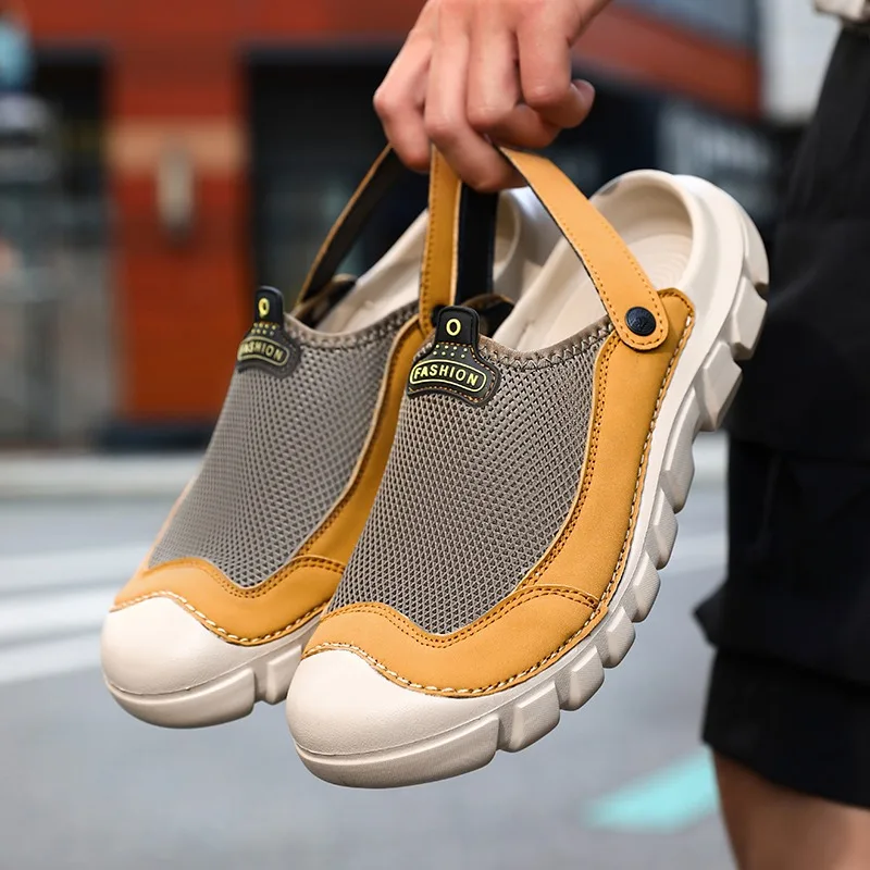 Летние мужские сандалии с ажурным узором, модные пляжные сандалии ручной работы с плетеным дизайном, дышащие повседневные сандалии, легкие уличные кроссовки
Летние мужские сандалии с ажурным узором, модные пляжные сандалии ручной работы с плетеным дизайном, дышащие повседневные сандалии, легкие уличные кроссовки