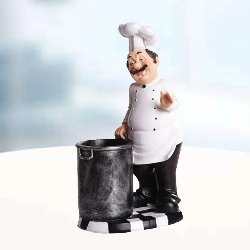 Resin Decorative Chopsticks Holder Ornament Korean Style Baker Statues Modern Art Figure Gift Home Office Garden
Resin Decorative Chopsticks Holder Ornament Korean Style Baker Statues Modern Art Figure Gift Home Office Garden