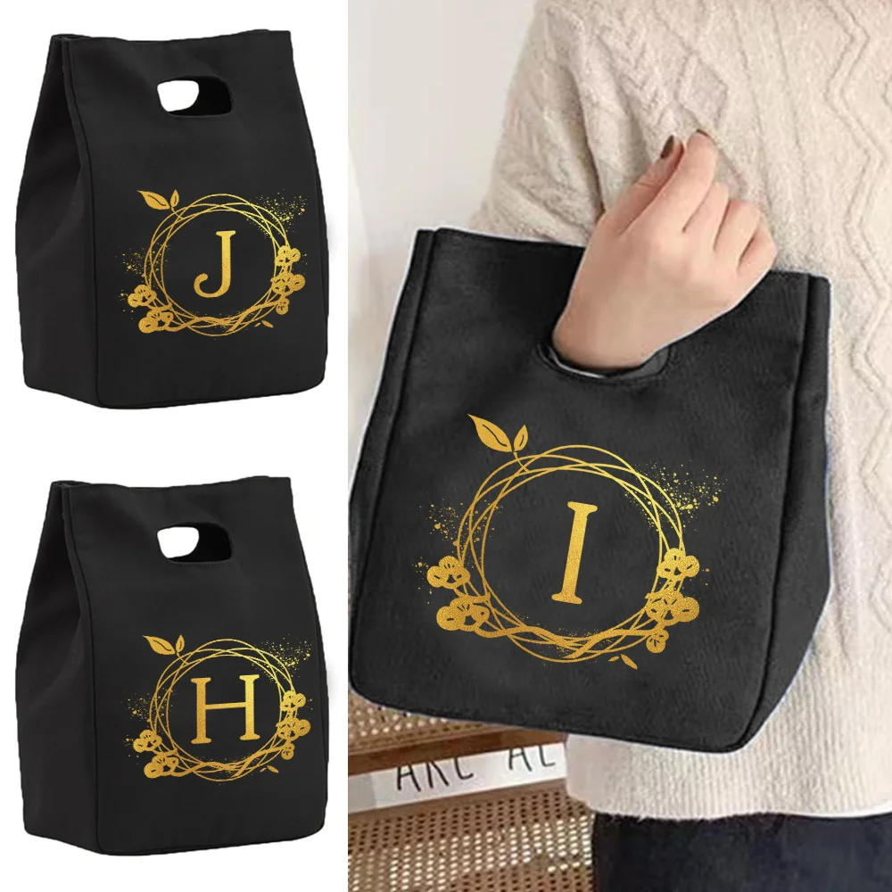 Fashion Insulated Lunch Bag Women Cooler Bag Portable Canvas Bento Tote Thermal School Picnic Storage Pouch Wreath Letter Print
Fashion Insulated Lunch Bag Women Cooler Bag Portable Canvas Bento Tote Thermal School Picnic Storage Pouch Wreath Letter Print