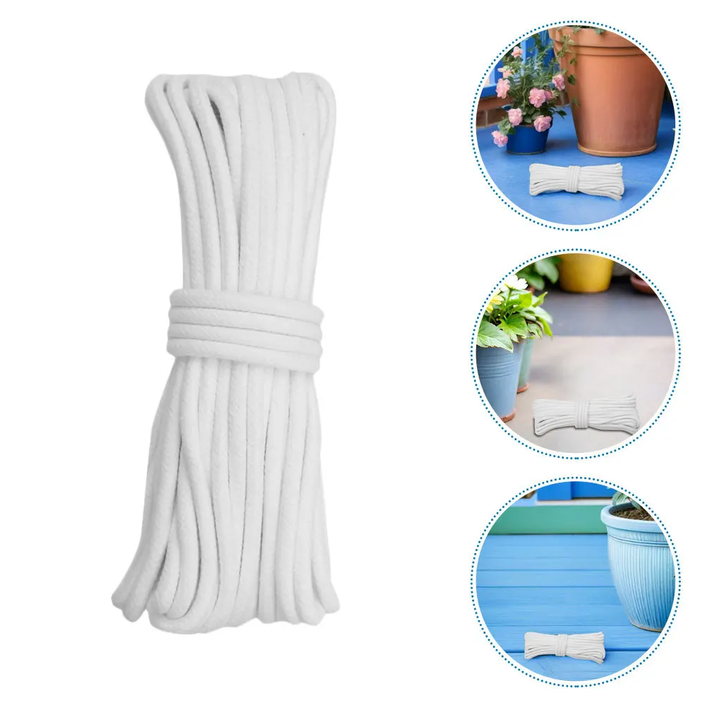 164 Feet Self Cotton Wick Rope White Natural Fiber Cord for Potted Plants Automatic System DIY Garden Tool
164 Feet Self Cotton Wick Rope White Natural Fiber Cord for Potted Plants Automatic System DIY Garden Tool