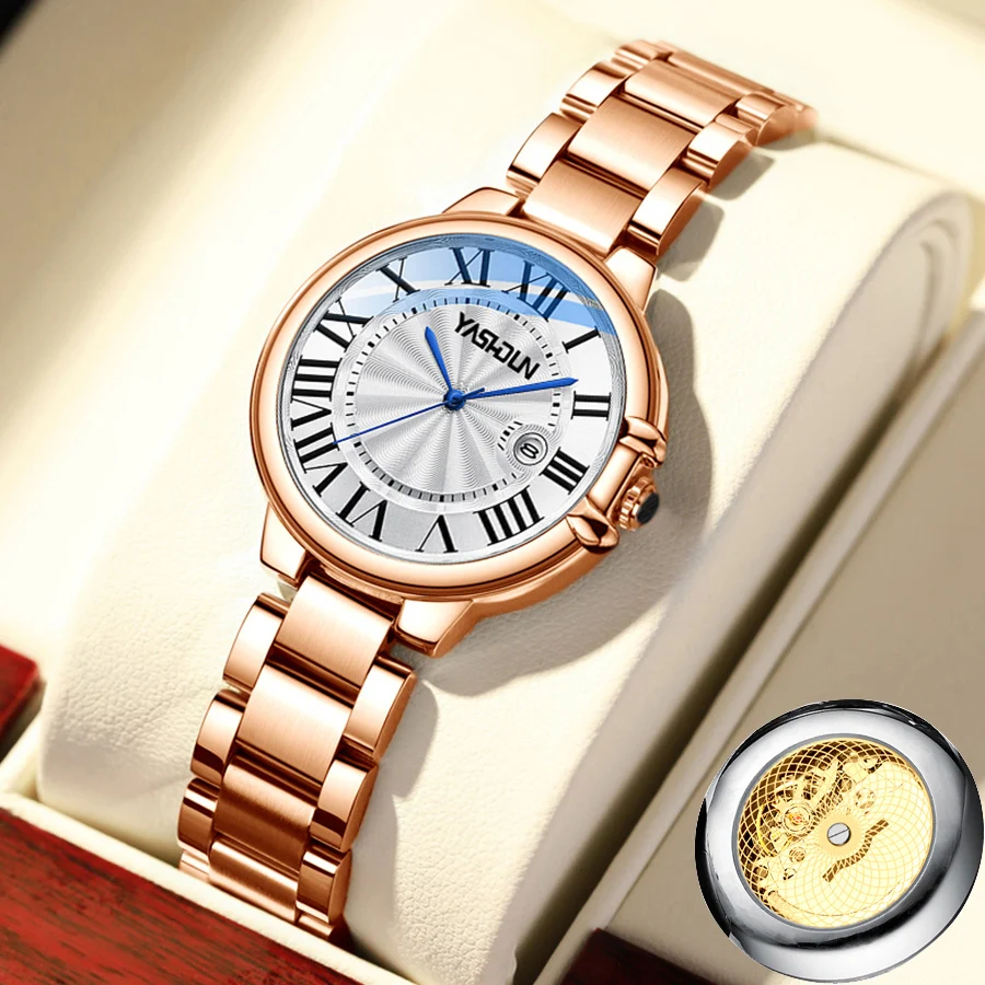 New Luxury Brand Women's Watches Fashion Elegant Stainless Steel Bracelet Wristwatches Rome Dial Ladies Watches montre femme
New Luxury Brand Women's Watches Fashion Elegant Stainless Steel Bracelet Wristwatches Rome Dial Ladies Watches montre femme