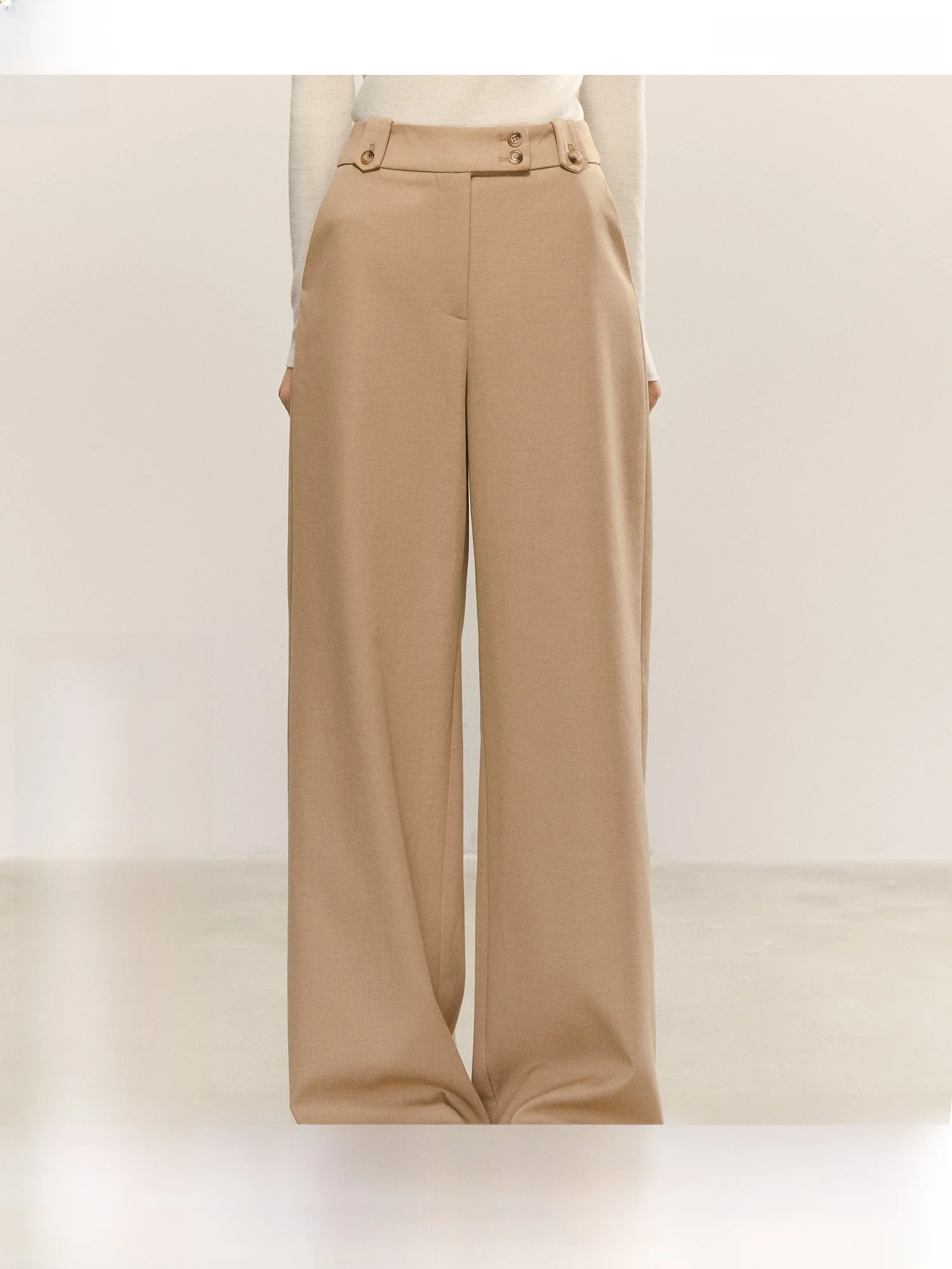 QDQD Vintage Khaki Wide Leg Pants Casual Loose Women's Autumn Winter New Style High Waist Slimming Straight Long Trousers
QDQD Vintage Khaki Wide Leg Pants Casual Loose Women's Autumn Winter New Style High Waist Slimming Straight Long Trousers