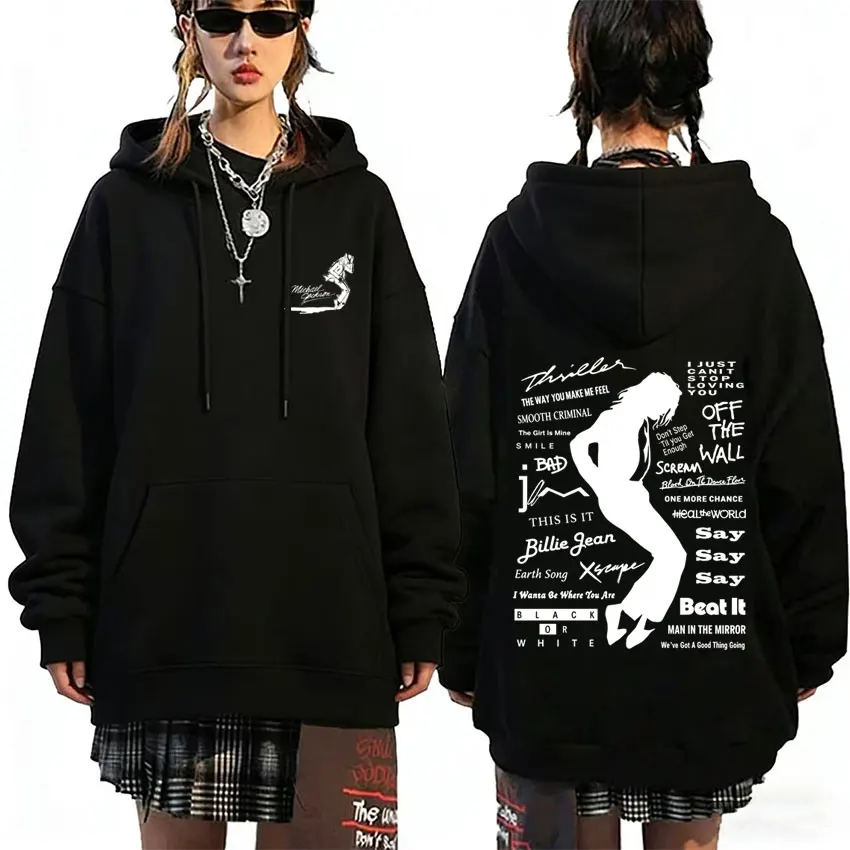 Michael Jackson Album Logo Graphic Hoodie Men Women Vintage Gothic Rock Streetwear Men's Fashion Oversized Sweatshirt Pullover
Michael Jackson Album Logo Graphic Hoodie Men Women Vintage Gothic Rock Streetwear Men's Fashion Oversized Sweatshirt Pullover