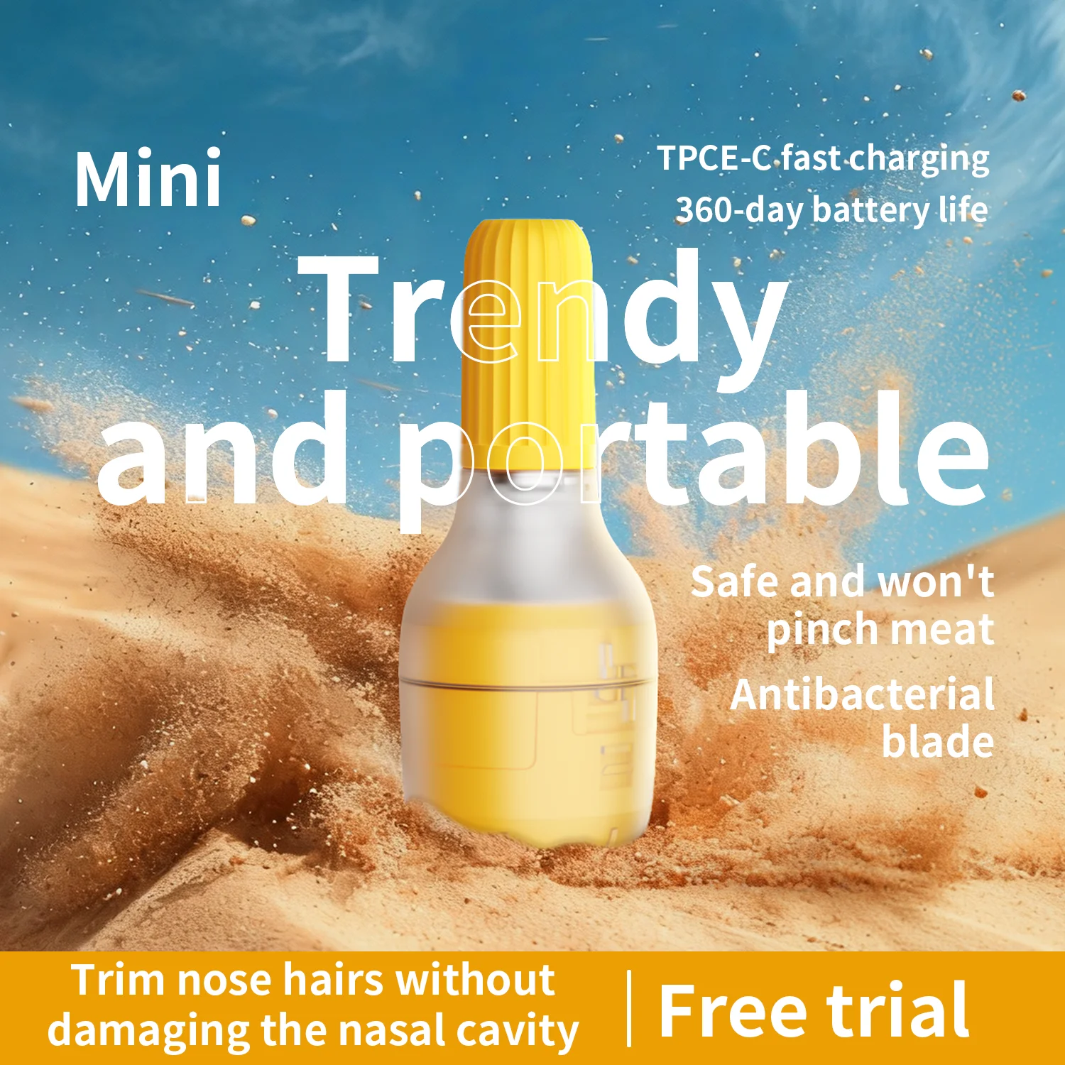 2026 New Electric NoseHair Trimmer Charging Edition Portable Men's Repair Tool Mini Nose Hair Trimmer Artifact
2026 New Electric NoseHair Trimmer Charging Edition Portable Men's Repair Tool Mini Nose Hair Trimmer Artifact 