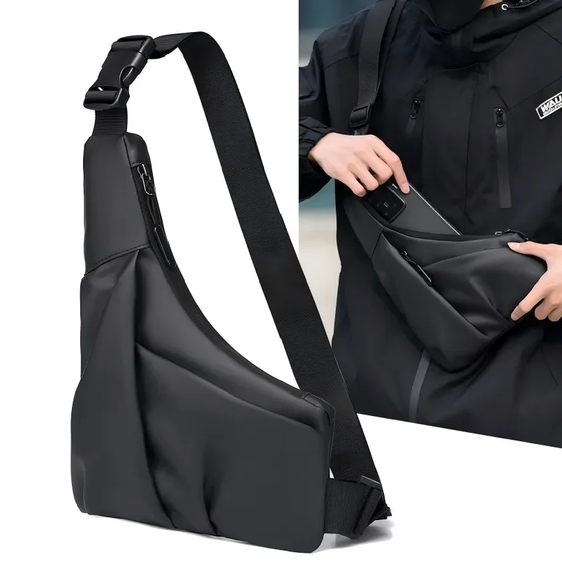 1pc Anti-Theft Triangle cross Bag with Adjustable Strap - Casual Chest Bag for Men,Ideal for Outdoor Activities,Commuting,Travel
1pc Anti-Theft Triangle cross Bag with Adjustable Strap - Casual Chest Bag for Men,Ideal for Outdoor Activities,Commuting,Travel
