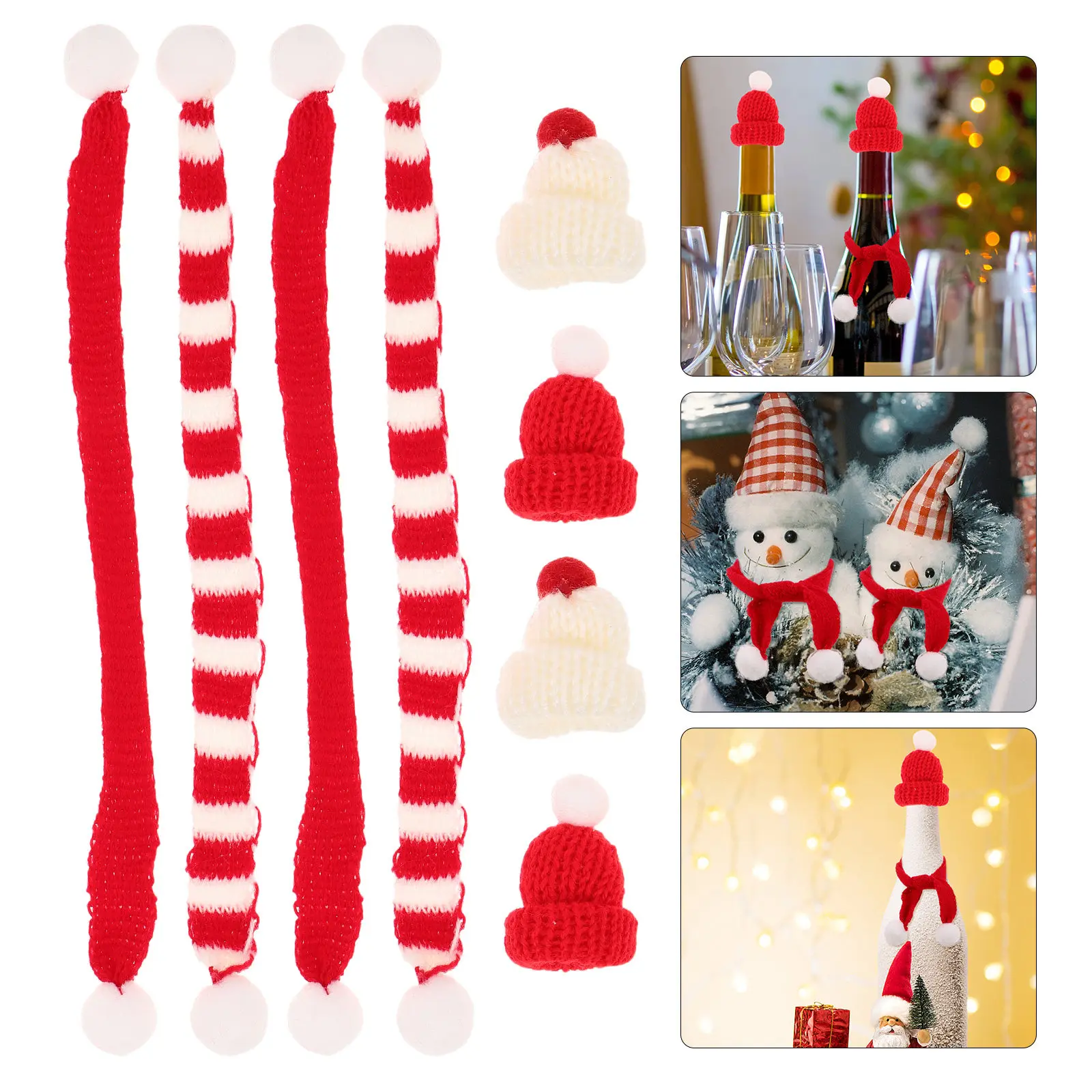 40Pcs Mini Christmas Knitted Hat Scarf Set Soft Yarn Holiday Accessories Mini Winter Scarf and Knit Hat Combo Christmas Set
40Pcs Mini Christmas Knitted Hat Scarf Set Soft Yarn Holiday Accessories Mini Winter Scarf and Knit Hat Combo Christmas Set