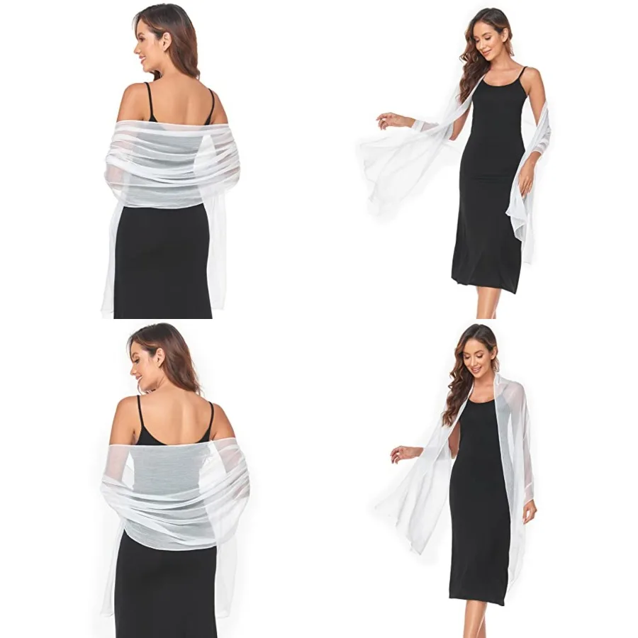 Women Shawls and Wraps for Evening Dress Lightweight Scarf Wedding Guest Shawl Wrap Bridesmaid Scarves, Size: 79''×27'’, White
Women Shawls and Wraps for Evening Dress Lightweight Scarf Wedding Guest Shawl Wrap Bridesmaid Scarves, Size: 79''×27'’, White