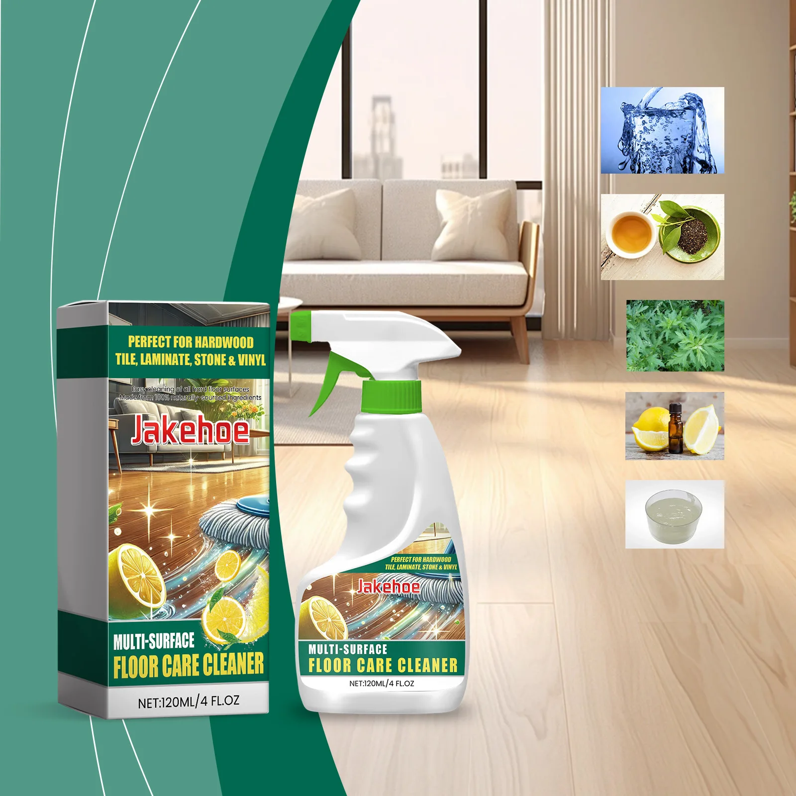 Multi-Surface Floor Cleaner Spray 120ml Shine Enhancing Formula for Wood Tile Floors Quick-Drying Non-Slip Residue-Free Cleaning
Multi-Surface Floor Cleaner Spray 120ml Shine Enhancing Formula for Wood Tile Floors Quick-Drying Non-Slip Residue-Free Cleaning