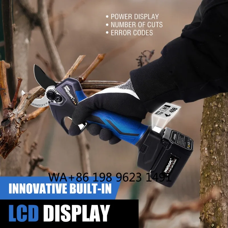 Portable Electric Garden Scissors, Rechargeable Pruning Shears with Two Batteries for Fruit Tree and Shrub Trimming Jobs
Portable Electric Garden Scissors, Rechargeable Pruning Shears with Two Batteries for Fruit Tree and Shrub Trimming Jobs