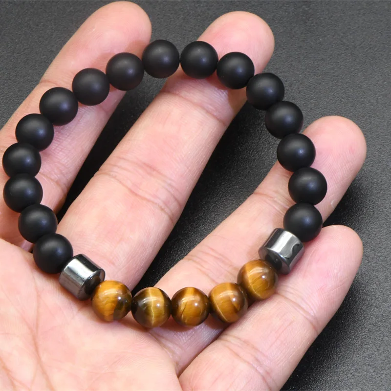 Модный мужской бизнес подарок ювелирные изделия 8 мм круглый черный матовый оникс натуральный тигровый глаз браслет из бисера
Модный мужской бизнес подарок ювелирные изделия 8 мм круглый черный матовый оникс натуральный тигровый глаз браслет из бисера
