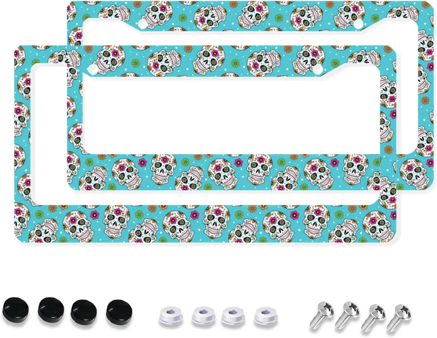 Рамка для номерного знака с цветочным рисунком черепа, 2 упаковки, держатель для номерного знака с 2 отверстиями, рамка для автомобиля для женщин, мужчин, автомобилей США
Рамка для номерного знака с цветочным рисунком черепа, 2 упаковки, держатель для номерного знака с 2 отверстиями, рамка для автомобиля для женщин, мужчин, автомобилей США