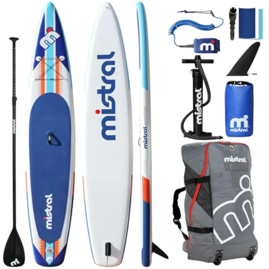 Racing touring inflatable paddle board for youth and adult use, durable ISUP material, blue, includes backpack with wheels and
Racing touring inflatable paddle board for youth and adult use, durable ISUP material, blue, includes backpack with wheels and