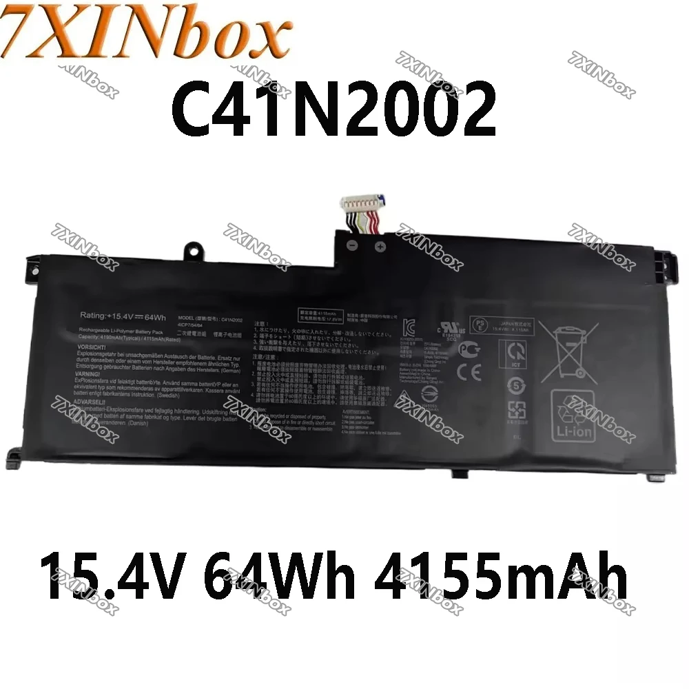 7XINbox C41N2002 15.4V 64Wh 4155mAh Laptop Battery For ASUS ZenBook Pro 15 UX535 UX535L UX535LH UX535LI 0B200-03770100
7XINbox C41N2002 15.4V 64Wh 4155mAh Laptop Battery For ASUS ZenBook Pro 15 UX535 UX535L UX535LH UX535LI 0B200-03770100