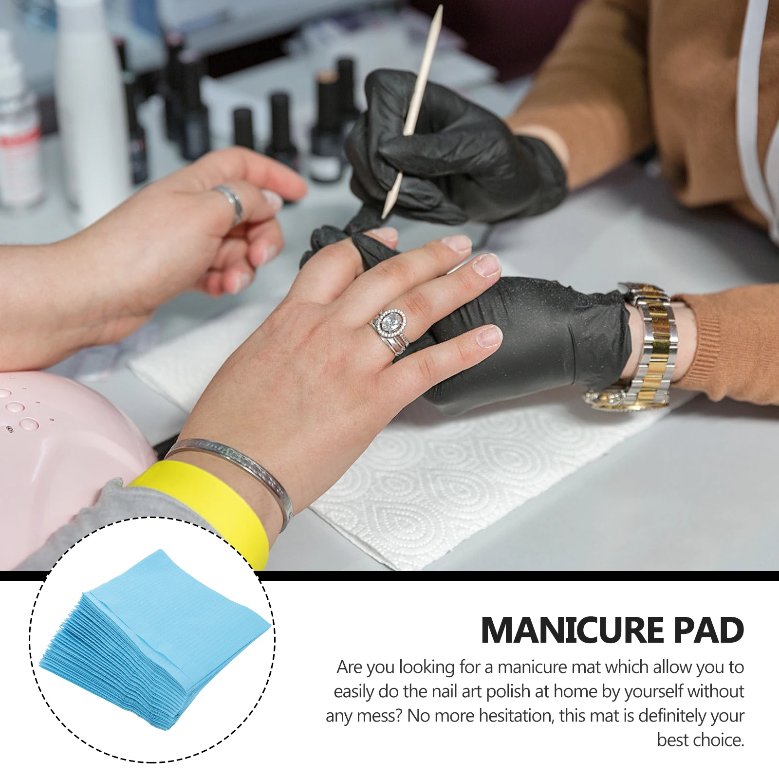125Pcs Manicure Pad Waterproof Disposable Clean Pads for Nail Polish Practice Sky-Blue Nail Art Pad Disposable Manicure Mat
125Pcs Manicure Pad Waterproof Disposable Clean Pads for Nail Polish Practice Sky-Blue Nail Art Pad Disposable Manicure Mat