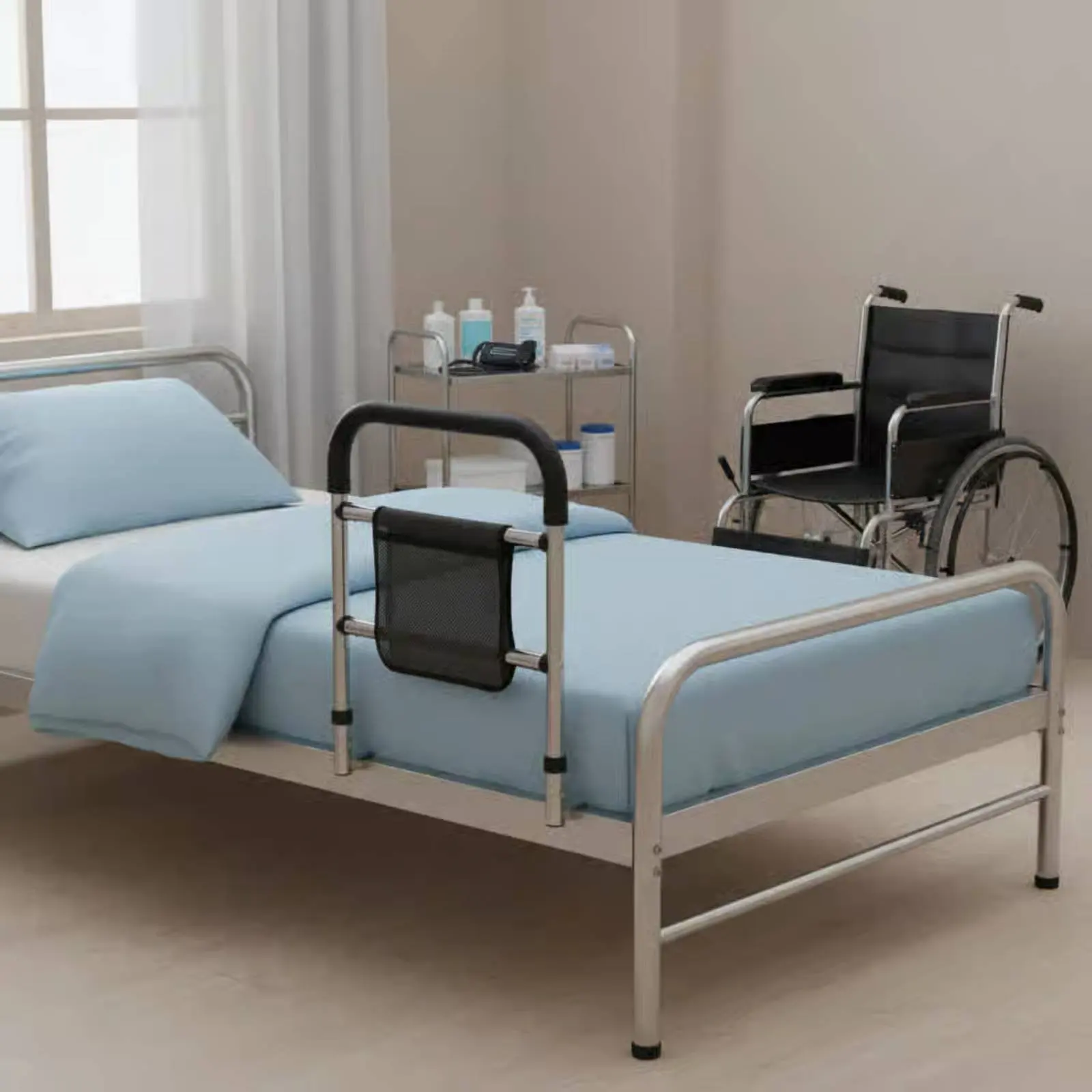 Bed Grab Bar Fall Protection Bedside Grab Bar Bedside Assist Rail Stable Design Bed Safety Rail Long-Lasting for Women
Bed Grab Bar Fall Protection Bedside Grab Bar Bedside Assist Rail Stable Design Bed Safety Rail Long-Lasting for Women