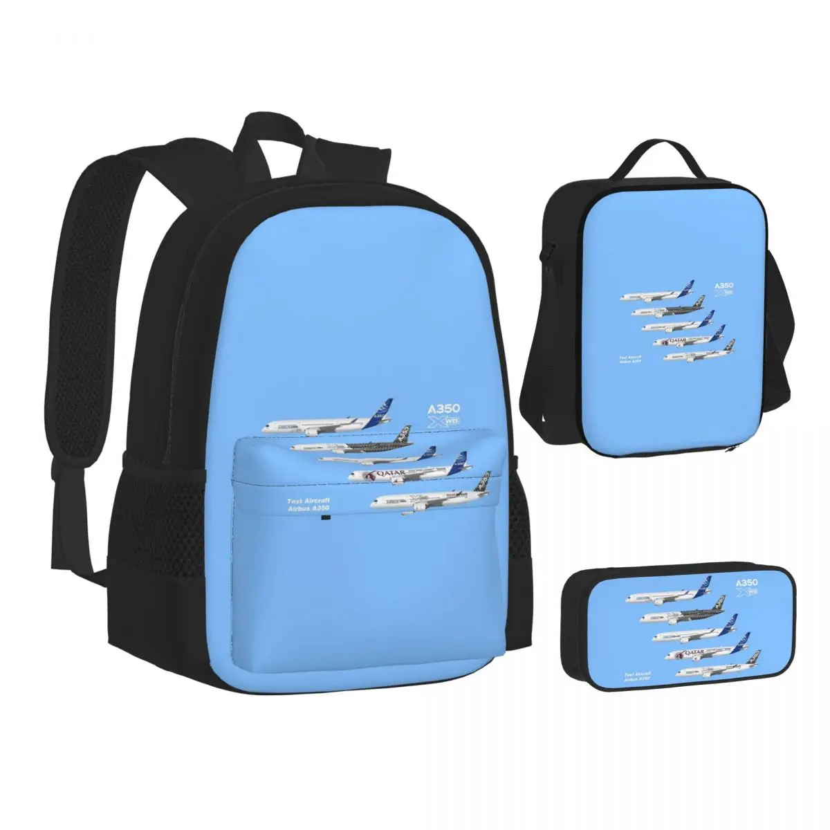 Airbus A350 Test Aircraft Fleet Illustration Backpacks Students Bookbag School Bags Rucksack Lunch Bag Pen Bag Three-Piece Set
Airbus A350 Test Aircraft Fleet Illustration Backpacks Students Bookbag School Bags Rucksack Lunch Bag Pen Bag Three-Piece Set