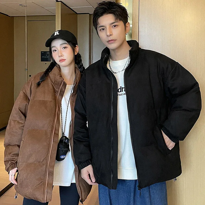 Winter men's loose large sized simple stand up collar cotton-padded jacket warm and thick cotton padded jacket
Winter men's loose large sized simple stand up collar cotton-padded jacket warm and thick cotton padded jacket