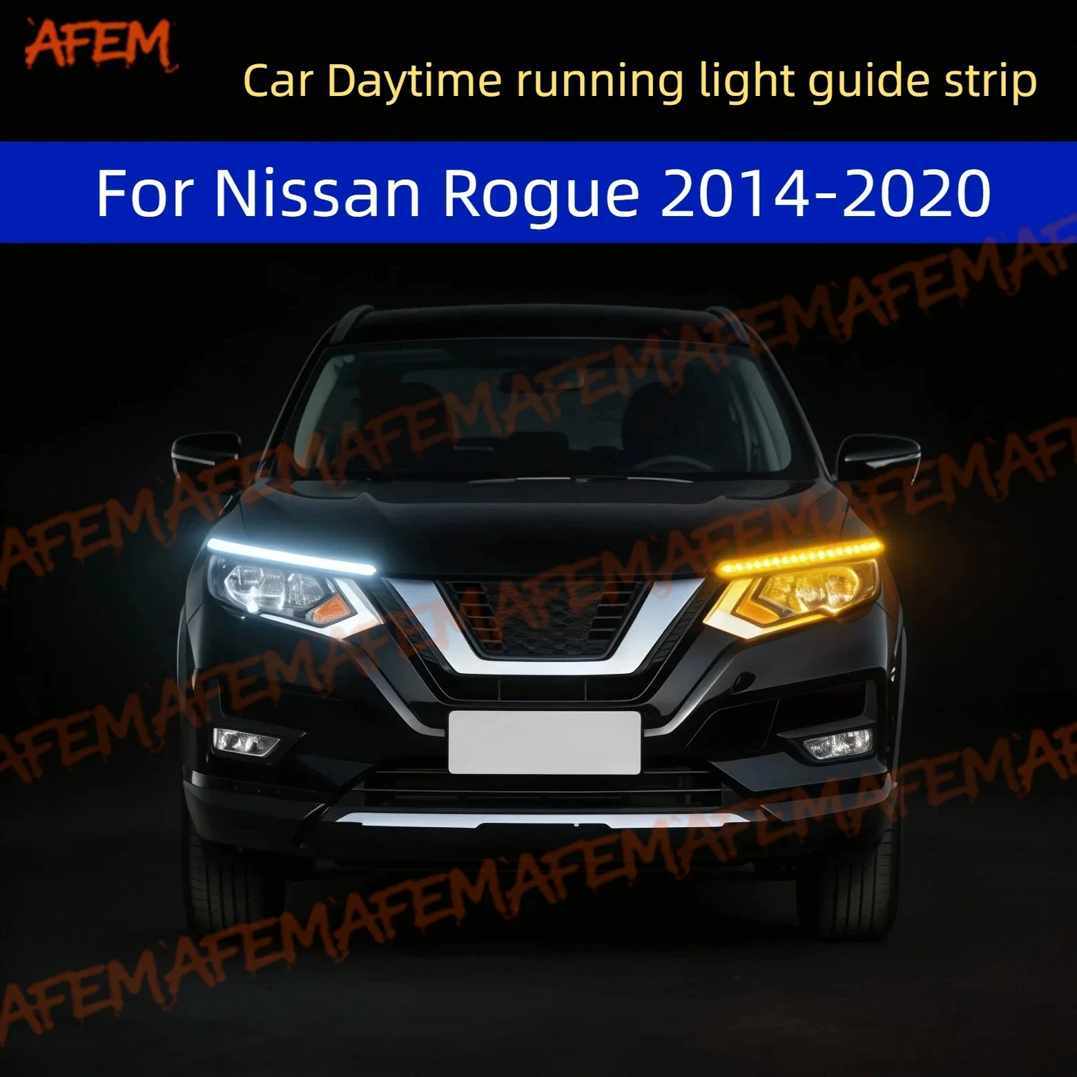 Car DRL Daytime Running Light Start Scan Style Sequential Flowing Turn Signal Light Ultra-Thin LED For Nissan Rogue 2014-2020
Car DRL Daytime Running Light Start Scan Style Sequential Flowing Turn Signal Light Ultra-Thin LED For Nissan Rogue 2014-2020