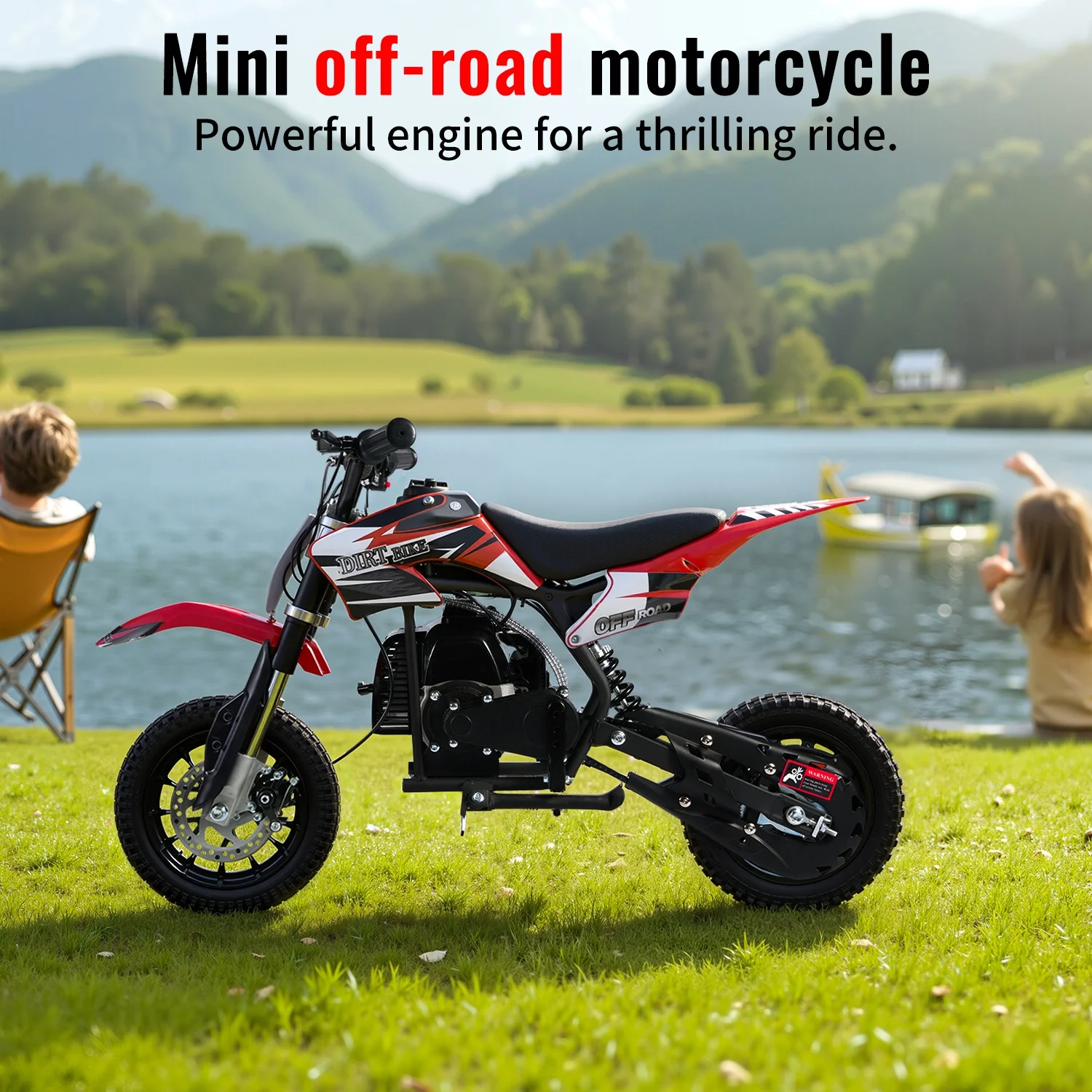 Gas Dirt Bikes for Adult, Gas Powered 50CC Mini Motorcycle, Two-Stroke Engine, 20MPH Top Speed, Holds 50LBS, Compact 42x28x27 Inches, Safe Build, Disc Brakes Front And Rear
Gas Dirt Bikes for Adult, Gas Powered 50CC Mini Motorcycle, Two-Stroke Engine, 20MPH Top Speed, Holds 50LBS, Compact 42x28x27 Inches, Safe Build, Disc Brakes Front And Rear